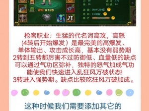 热血江湖手游：枪客职业资料深度解析与实战心得共享，揭秘技巧之路