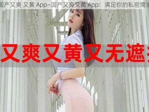 国产又爽 又黄 App—国产又爽又黄 App：满足你的私密需求