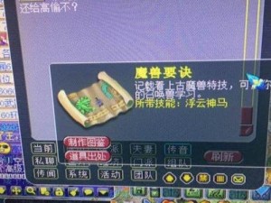 神马浮云兽决：技能效果深度解析与实战应用探索