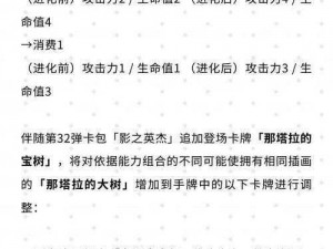 影之诗一月二十四日服务器维护公告：卡牌能力调整与消费优化详解