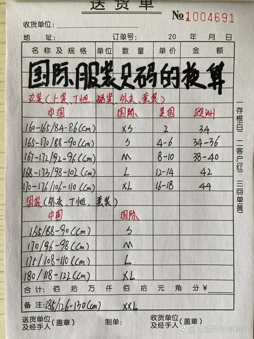 不同国家和地区的服装尺码标准存在差异，欧洲码、日本码和中国码各自有其特点