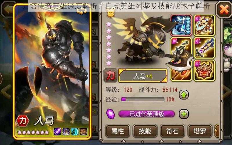 刀塔传奇英雄深度解析:白虎英雄图鉴及技能战术全解析