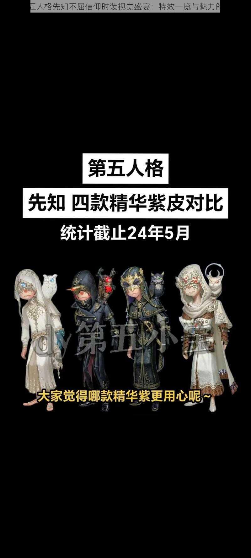 第五人格先知不屈信仰时装视觉盛宴：特效一览与魅力解析