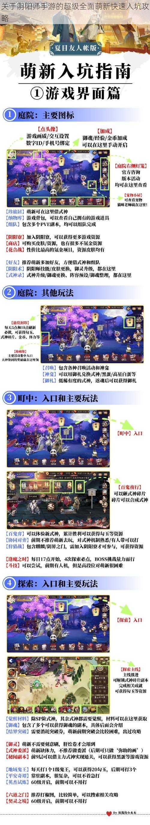 关于阴阳师手游的超级全面萌新快速入坑攻略