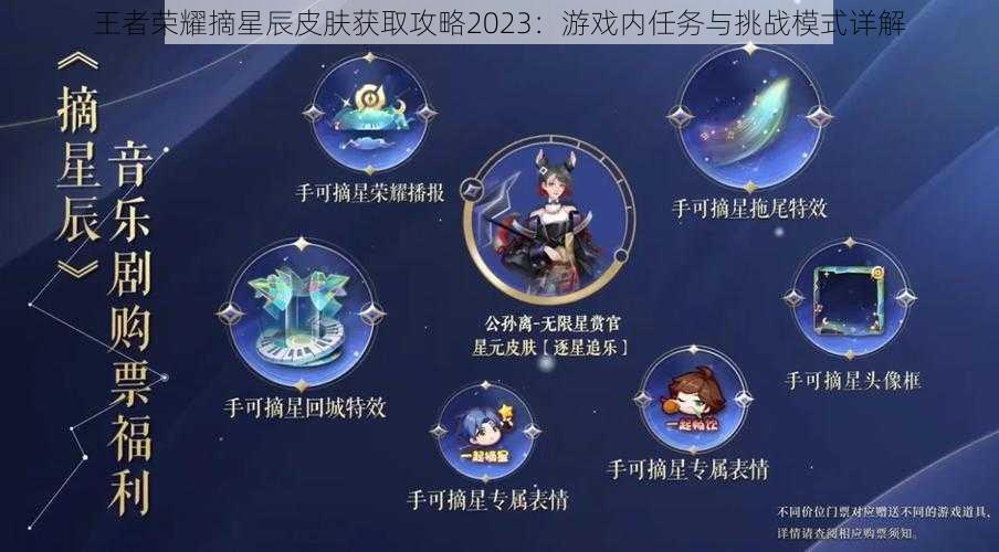 王者荣耀摘星辰皮肤获取攻略2023：游戏内任务与挑战模式详解