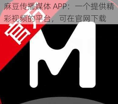 麻豆传播媒体 APP：一个提供精彩视频的平台，可在官网下载