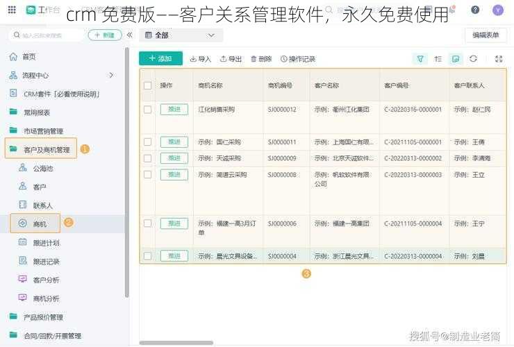 crm 免费版——客户关系管理软件，永久免费使用