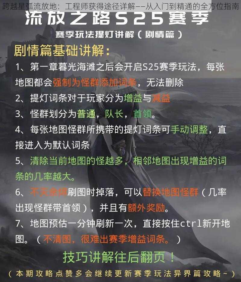 跨越星弧流放地：工程师获得途径详解——从入门到精通的全方位指南