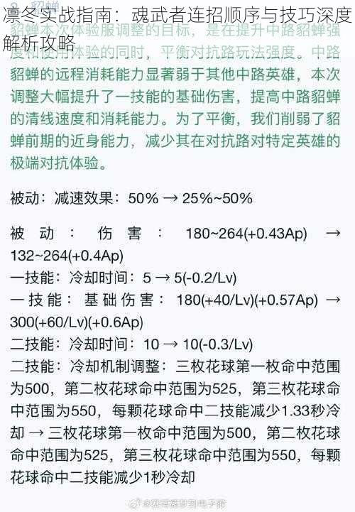 凛冬实战指南：魂武者连招顺序与技巧深度解析攻略