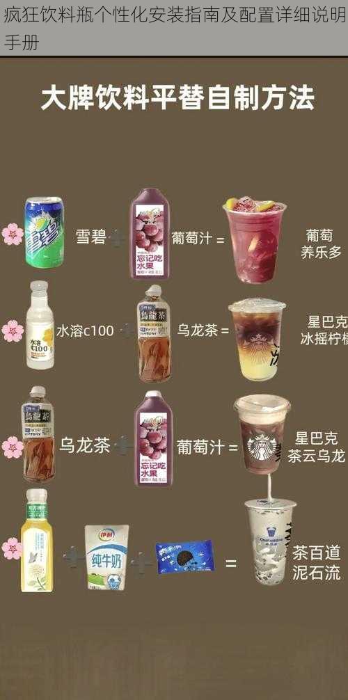 疯狂饮料瓶个性化安装指南及配置详细说明手册