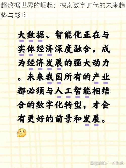 超数据世界的崛起：探索数字时代的未来趋势与影响