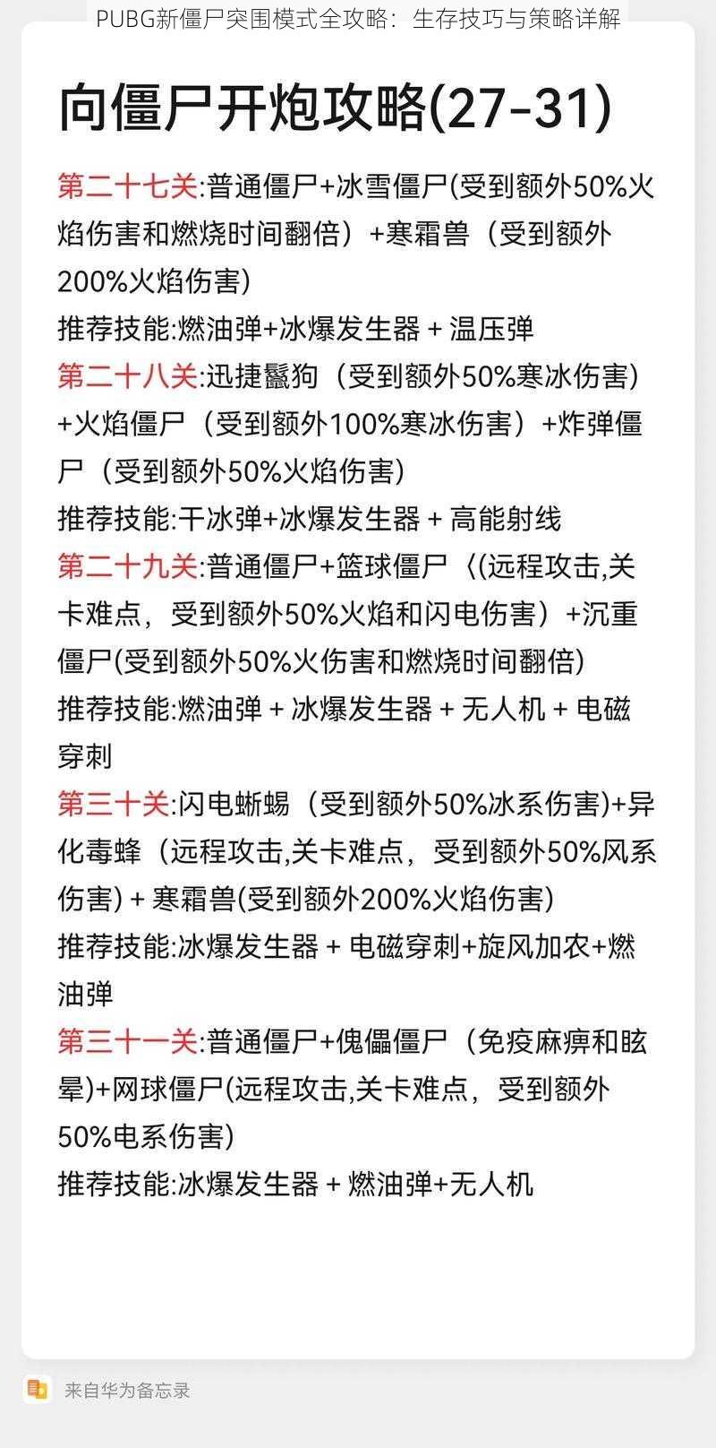 PUBG新僵尸突围模式全攻略：生存技巧与策略详解