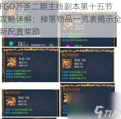 FGO万圣二期主线副本第十五节攻略详解：掉落物品一览表揭示全新配置奖励