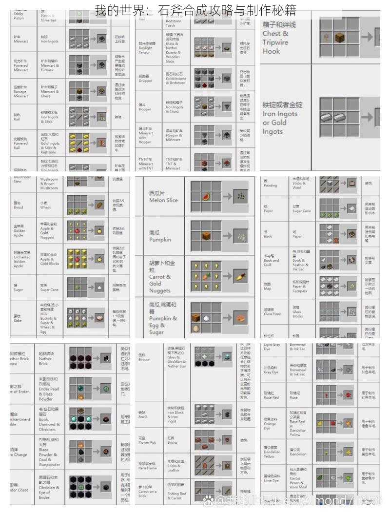 我的世界：石斧合成攻略与制作秘籍