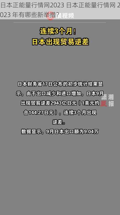 日本正能量行情网2023 日本正能量行情网 2023 年有哪些新举措？