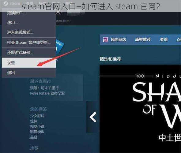 steam官网入口—如何进入 steam 官网？