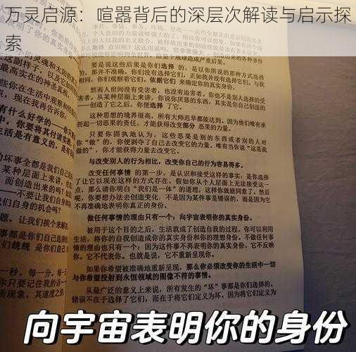 万灵启源：喧嚣背后的深层次解读与启示探索