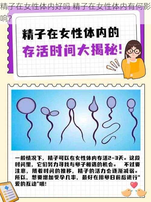 精子在女性体内好吗 精子在女性体内有何影响？