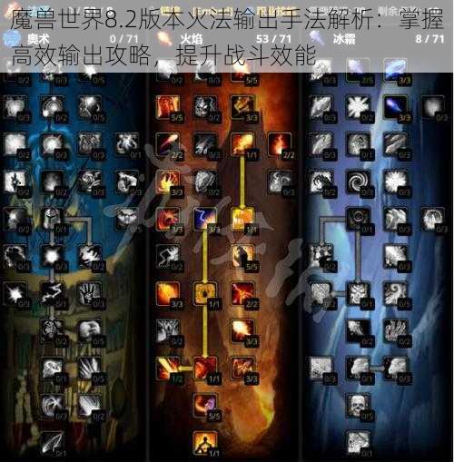 魔兽世界8.2版本火法输出手法解析：掌握高效输出攻略，提升战斗效能