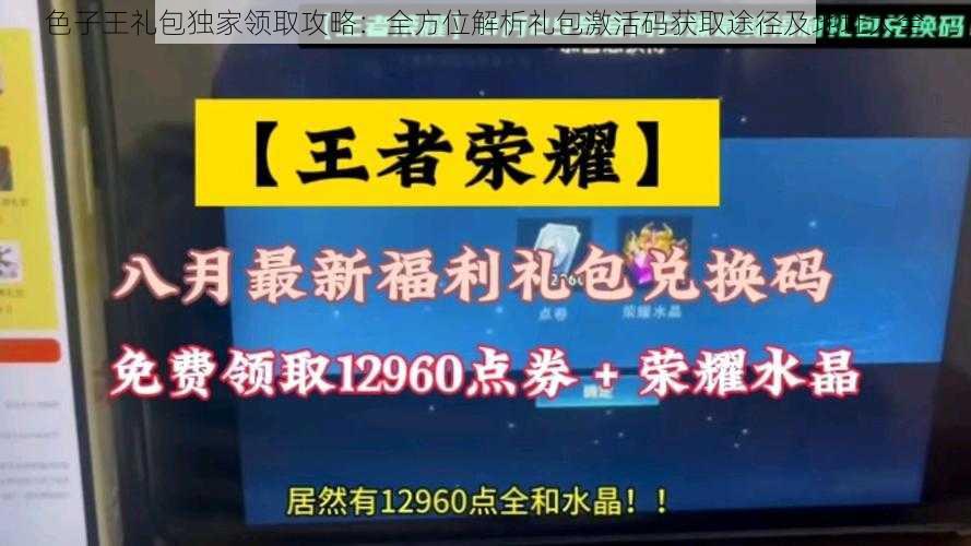 色子王礼包独家领取攻略：全方位解析礼包激活码获取途径及地址大全