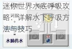 迷你世界水底呼吸攻略：详解水下呼吸方法与技巧