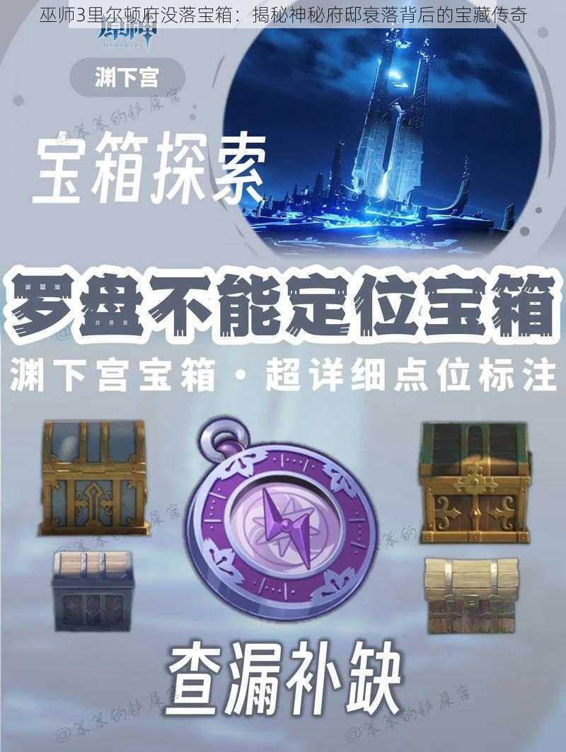 巫师3里尔顿府没落宝箱：揭秘神秘府邸衰落背后的宝藏传奇