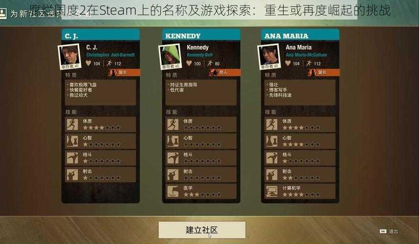 腐烂国度2在Steam上的名称及游戏探索：重生或再度崛起的挑战